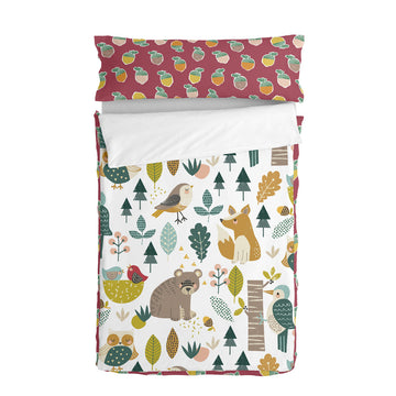 Quilted Zipper Bedding HappyFriday Moshi Moshi Harvestwood Multicolour 42 x 20 x 50 cm
