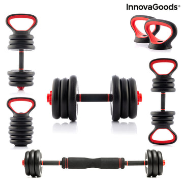 6-in-1 Set of Adjustable Weights with Exercise Guide Sixfit InnovaGoods Iron (Refurbished B)