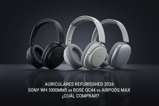 Auriculares Refurbished 2026: Sony WH-1000XM5 vs Bose QC45 vs AirPods Max — ¿Cuál Comprar?