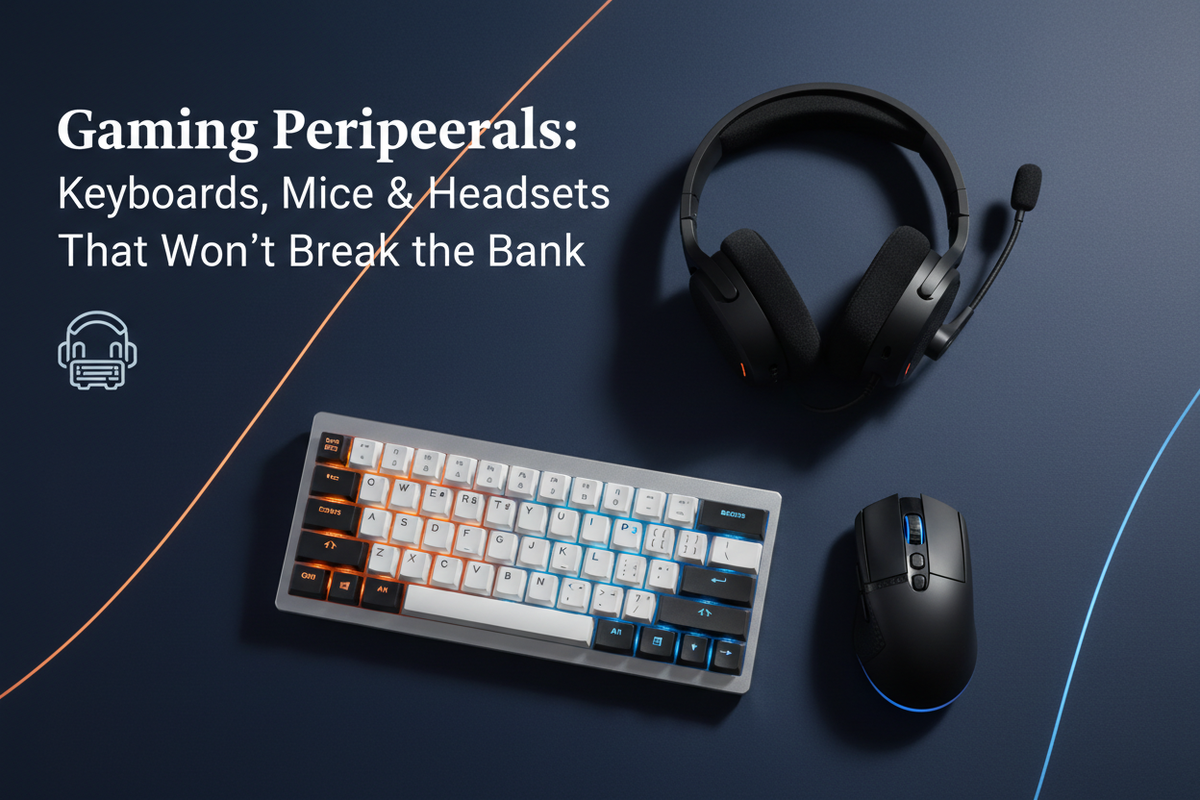 Gaming Peripherals: Keyboards, Mice & Headsets That Won't Break the Bank