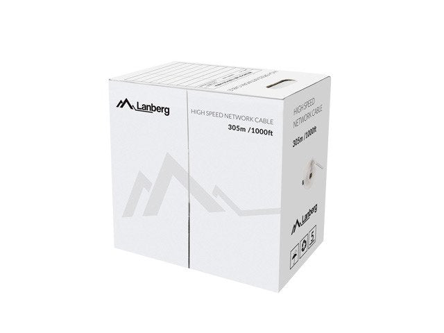 Lanberg Cable Network LCU5-12CU-0305-S (u/UTP, 305M, 5E, Gray Colour