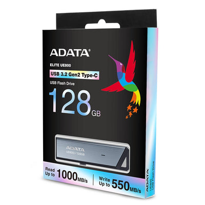 ADATA USB Flash Drive UE800 Elite 128GB(ALUMINIO Brushing USB-C 3.2 (10 Gbit/S) — image 1