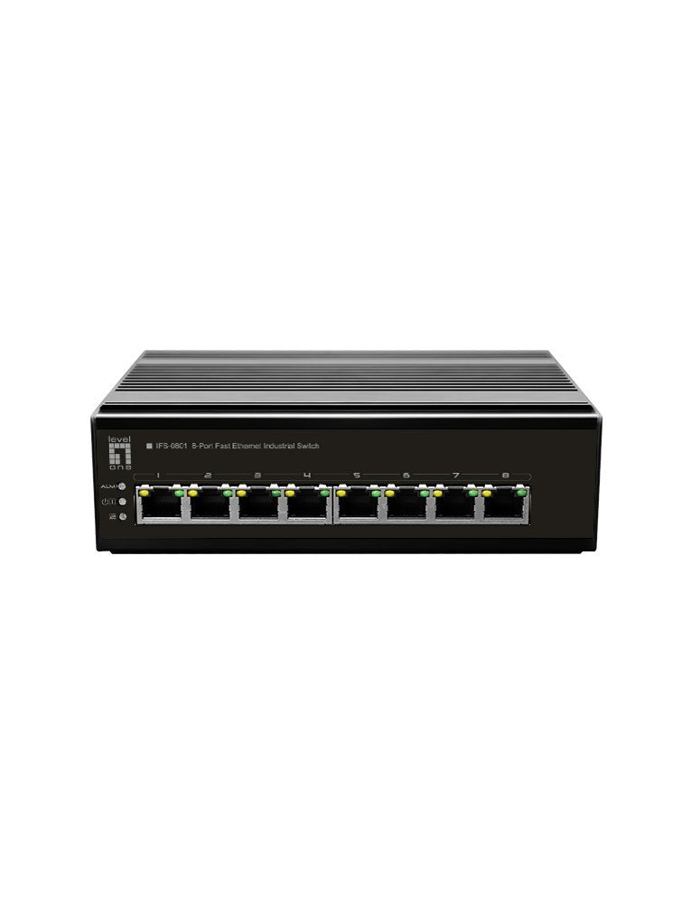 Levelone IFS-0801 Switch No Administrado Fast Ethernet (10/100) Black