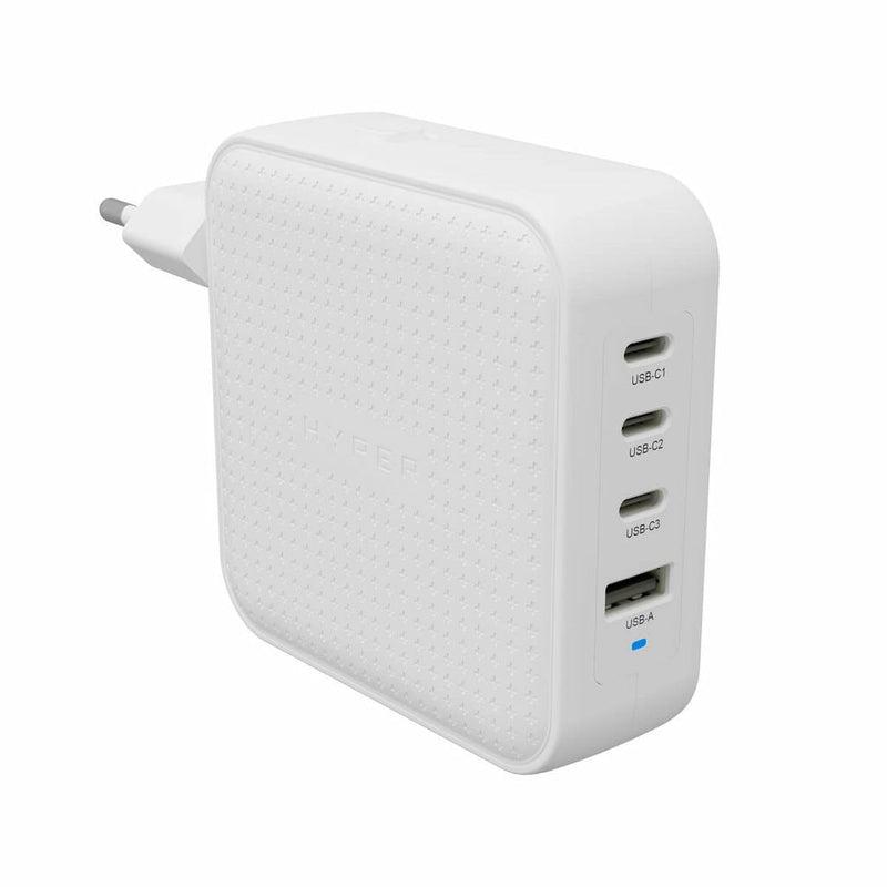 Hyperâ® Hyperjuiceâ® 100W USB-C GaN Travel Charger (3C + 1A) - White