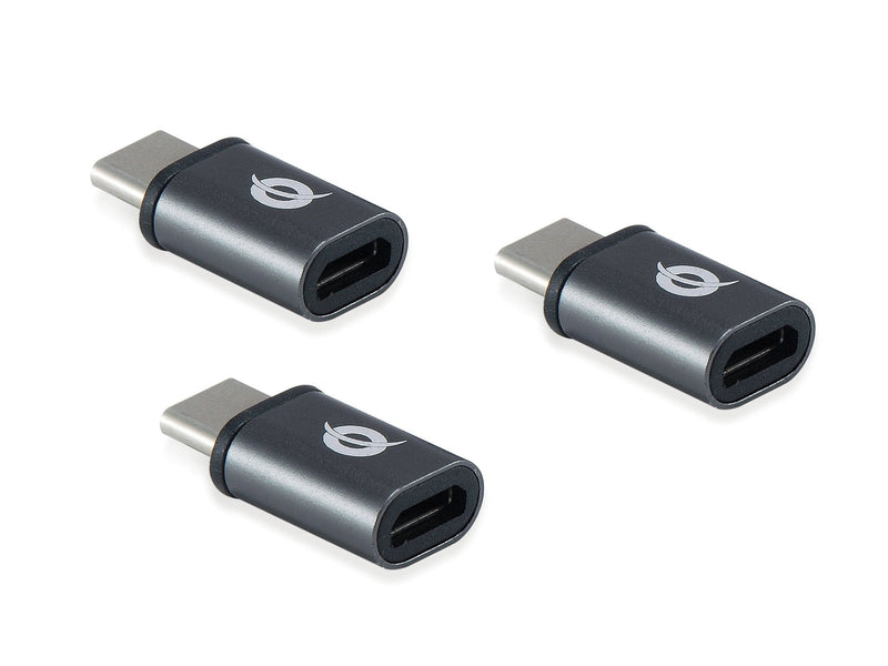 Adapter USB-C 3.1 Male a Micro USB Female Otg Pack 3 Units