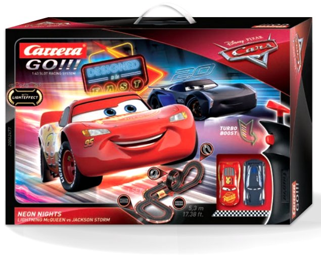 Carrera Go !!! Disney Pixar Cars - Noches Neón, Hipódromo