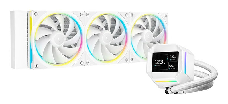 Deepcool Refrigerador Liquido CPU LM360 Wh LED RGB R-LM360-WHDMMC-1