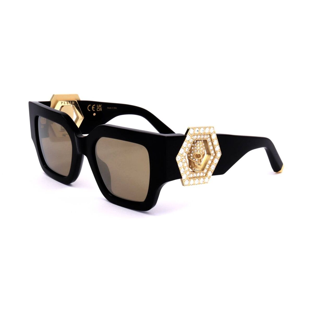 Philipp Plein Ladies' Sunglasses Philipp Plein Spp103S Shiny Grey Gold