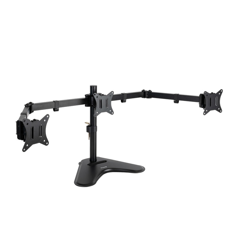 TooQ Stand Desk Screen - Giro 180º - Tilt - 3 Arms 17-27 - Black