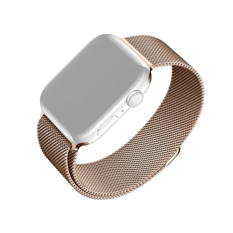 Fixed Mesh Strap For Apple Watch 38 40 41MM, Rose Gold