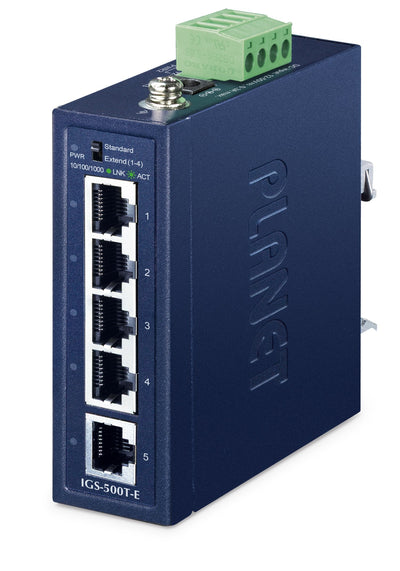 Planet Industrial 5-PORT 1000T Compact Switch IGS-500T- And — image 1