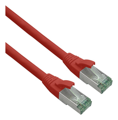 Helos Grs Certificado CAT.6A Network Cable With CAT.7 Rohkabel Tpe Red 10,0M — image 1