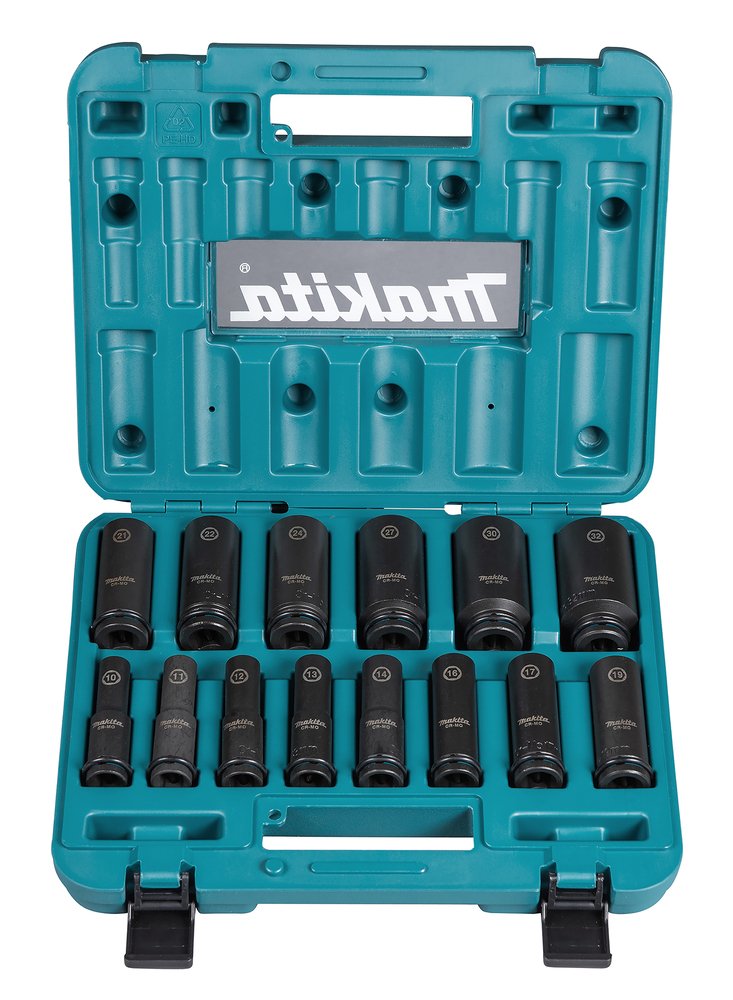 Makita 1 2 Set Of Impact Twist Heads E-16586, 14 Pcs.