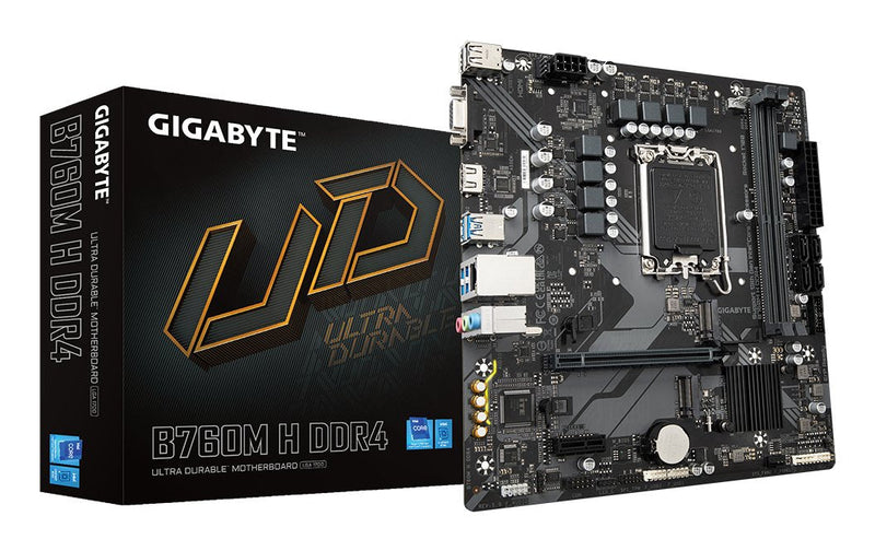 Gigabyte Motherboard B760M H DDR4 Socket 1700 microATX