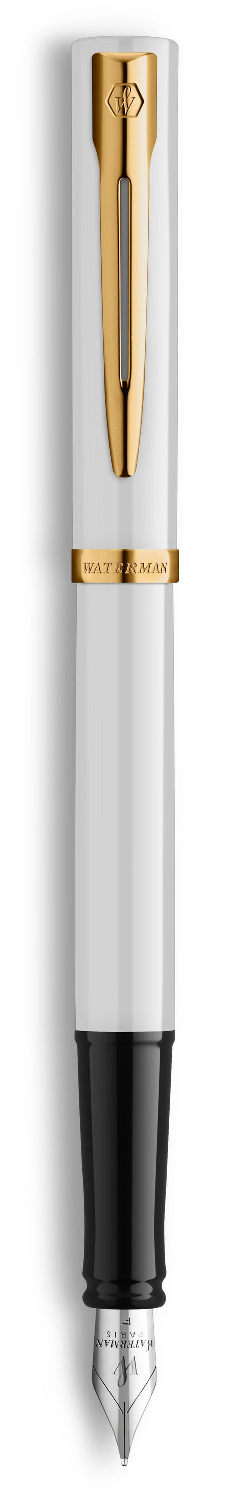 Waterman Pluma Estilográfica Impression White Lack Ct F Blue Box Of Regalo — image 1
