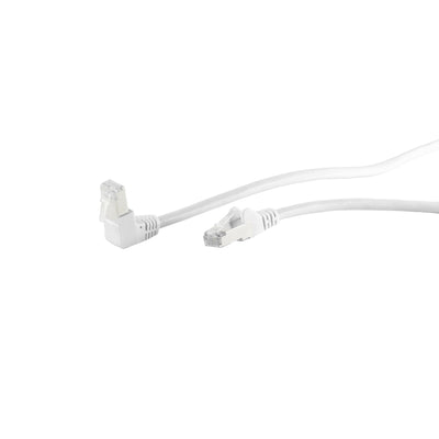 S-impuls Network Cable CAT.6 S FTP Pimf 90°-RECTO White 15,0M — image 1