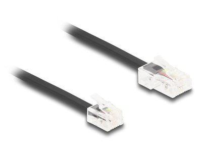 Delock 88036 Cable Telefónico RJ45 Male a RJ11 Male Black 2M — image 1