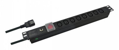 Helos 19 Power Strip Professional, 8 Sockets C13, Black 2,0M — image 1