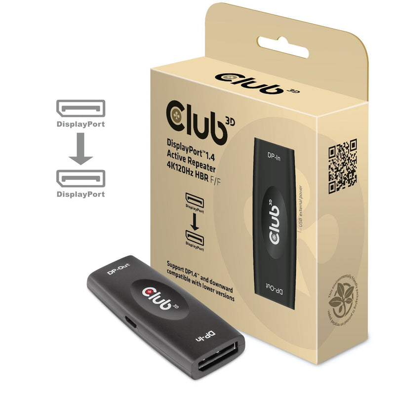 CLUB3D Repeater DisplayPort 1.4 DisplayPort 1.4 Akt. Bu/Bu Retail