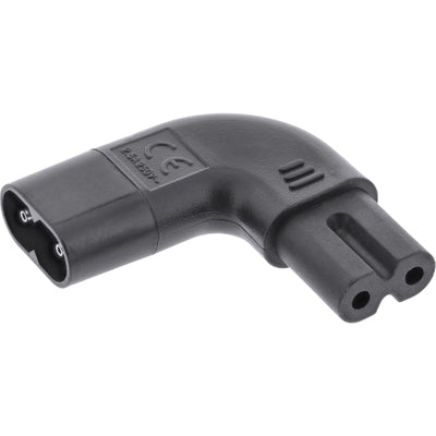 Inline Adapter Power IEC 60320 C8 / C7, Ángulo Izquierdo/Derecho 2 Pines — image 1