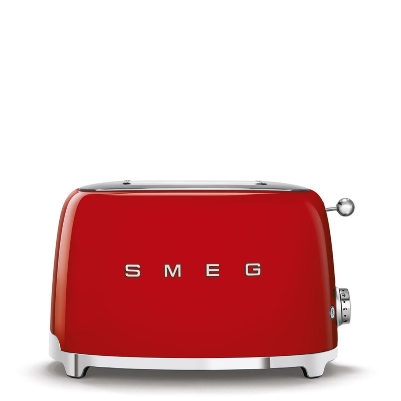 Smeg Toaster TSF01RDEU 2 Rebanada(s) Red Steel Buttons Level Rotating 950W, 220 - 240V