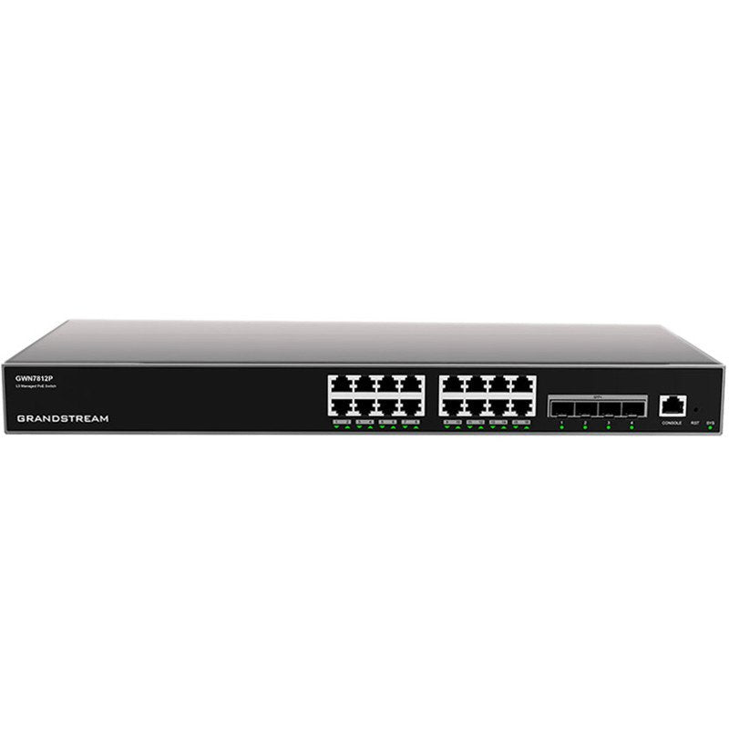 16P Grandstream GWN7812P 16X Port PoE Layer 3 Managed Netzwerk Switch