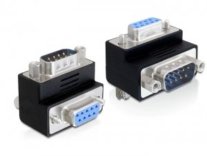 Delock Adapter Sub-d 9 Pin Male Female 90° Angular — image 1