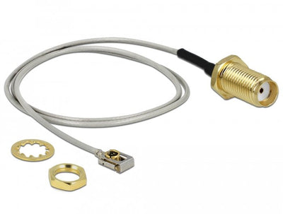 Delock 89930 Antenna Cable Sma Mampara Female a I-pex Inc., Mhf® I Lk Male 1.13 20CM Length Hilo 10MM — image 1