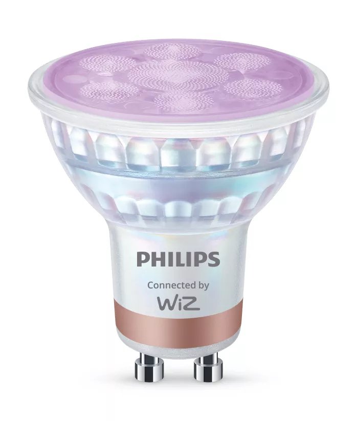 Philips Smart LED Connected By Wiz Bulb Foco LED Forma: PAR16 Transparent Finish GU10 4.7W (equivalente 50W) C
