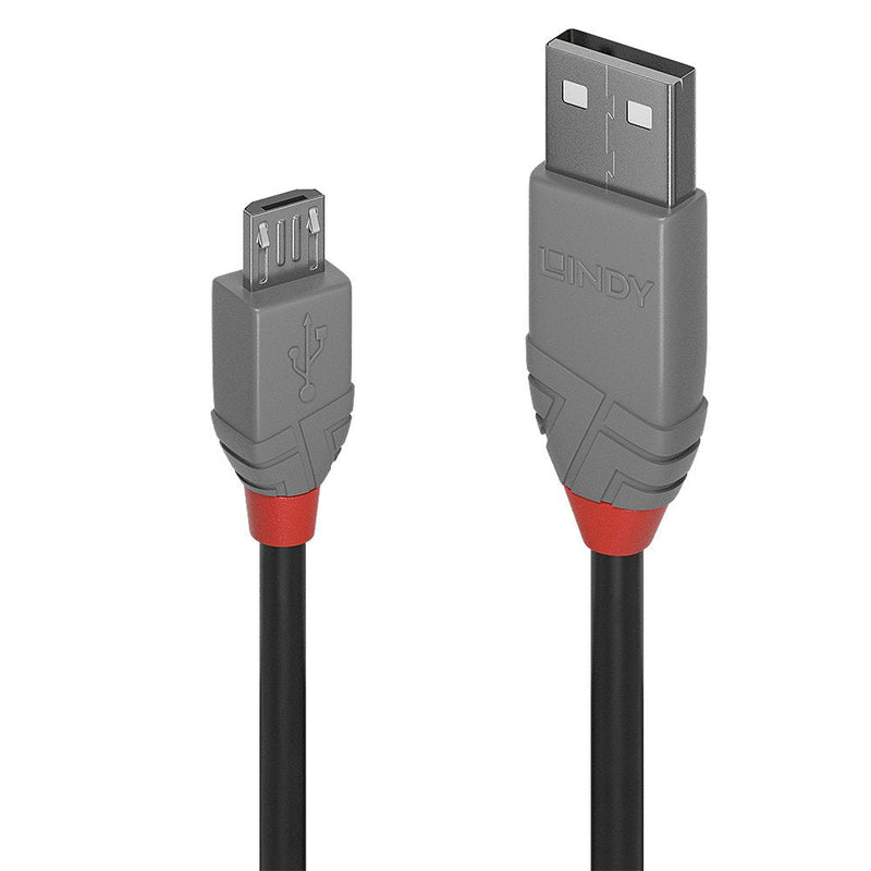 Lindy USB Cable 2.0 Type a/Micro-b Line Antracita M/M 0.5M