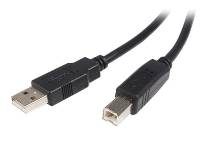 StarTech Cable USB2.0A Type B Printer 50CM Black USB2HAB50CM — image 1