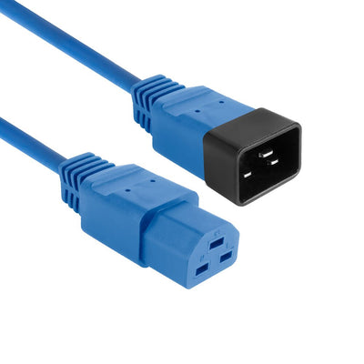 Powercord C20 - C21 IEC60320 Blue 3M — image 1
