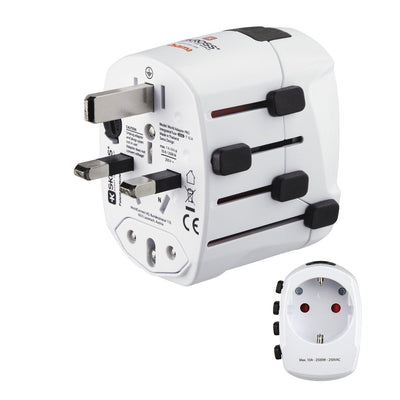 Hama World Travel Pro Adapter Plug Eléctrico Universal White — image 1