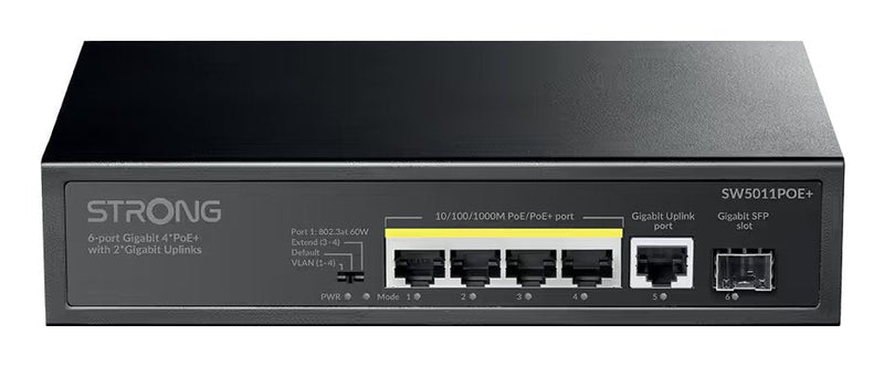 Strong Switch 4 PoE With Enlaces Ascendentes 2 Gigabit