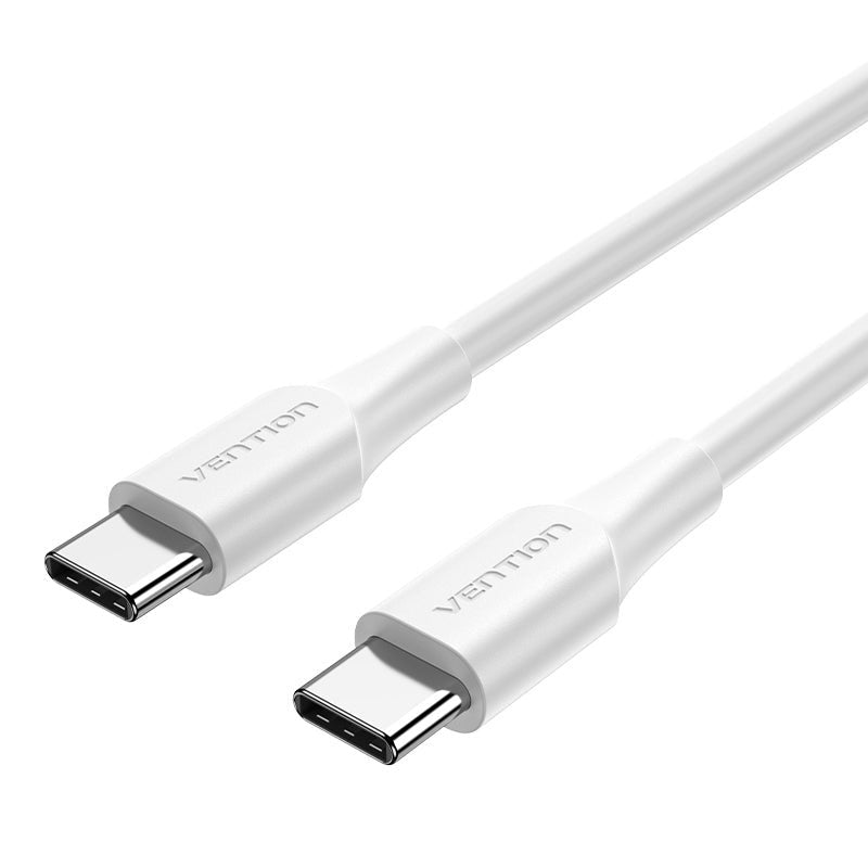 Vention USB Cable 2.0 Type-c 3A Taxwd USB Type-c Male USB Type-c Male Up To 60W 480Mbps 50CM White