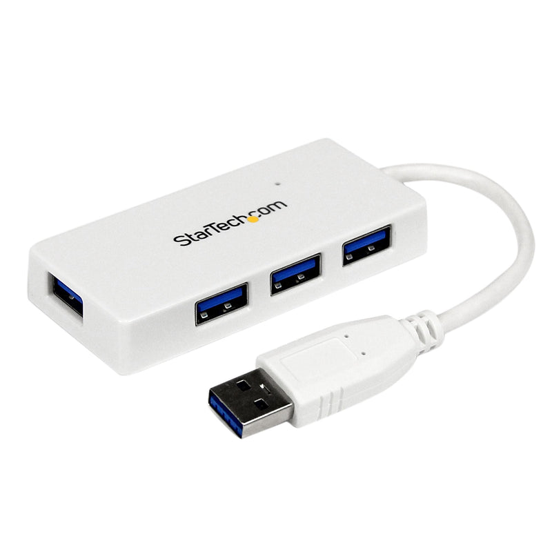 StarTech Hub 4 Ports USB 3.0 Super Speed White ST4300MINU3W