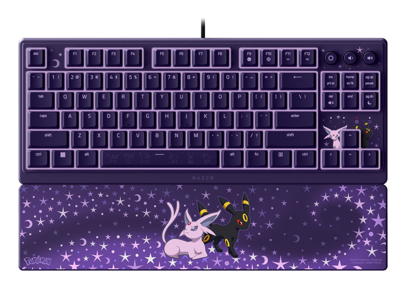 Razer Ornata V3 Tenkeyless – Espeon & Umbreon Edition Keyboard Set USB Púrpura