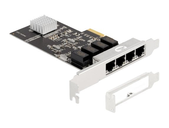 Delock Card Pci Express X4 a 4 X RJ45 Gigabit LAN