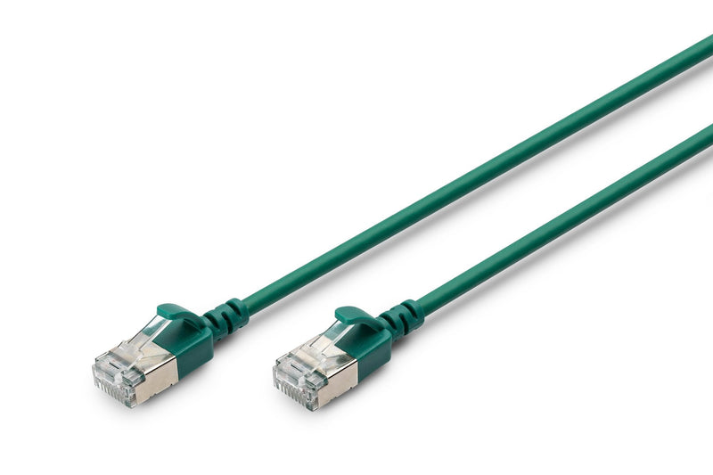 Digitus Network Cable CAT.6A F FTP Slim 1,00M Green
