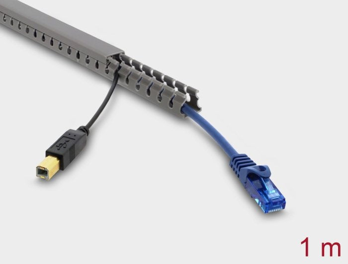 Canaleta Cableado 16 X 16MM - Length 1M Grey