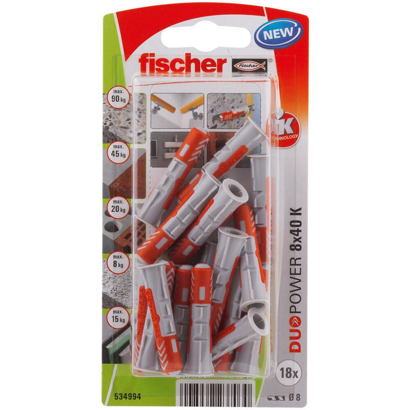 Fischer Blister 18 Tacos Duopower Ø8X40MM 534994