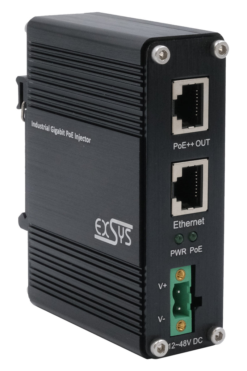 PoE + Gigabit Injector 90W, -40ØC To + 80ØC