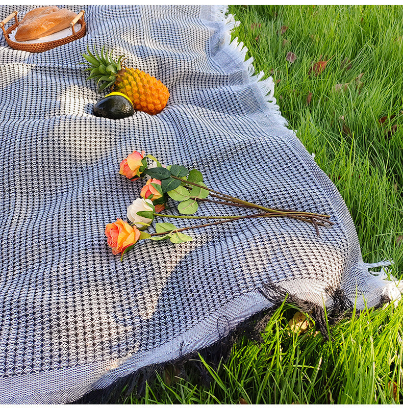 Picnic Mat Linen Tablecloth Cover Blanket