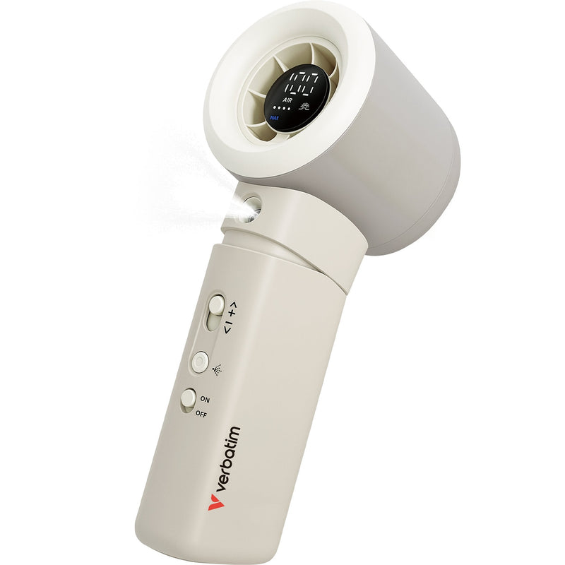 Verbatim Cool 'n'go Aqua Breeze Handheld Fan White/Silver 32344