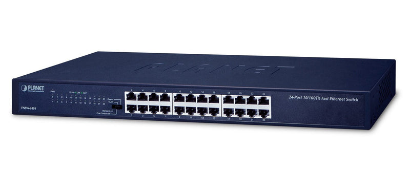 Planet FNSW-2401 Switch No Administrado Fast Ethernet (10/100) 1U Blue