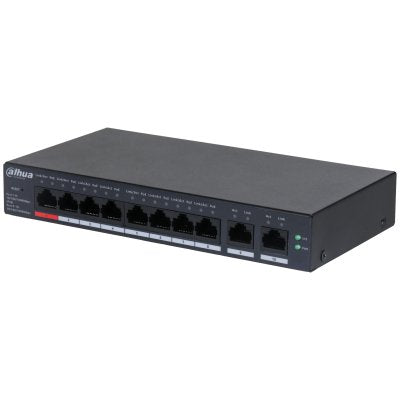 Dahua CS4010-8GT-110-V2 Switch PoE 8 Ports Gigabit + 2RJ45 Uplink Gigabit 110W Gestionable Cloud LAYER2