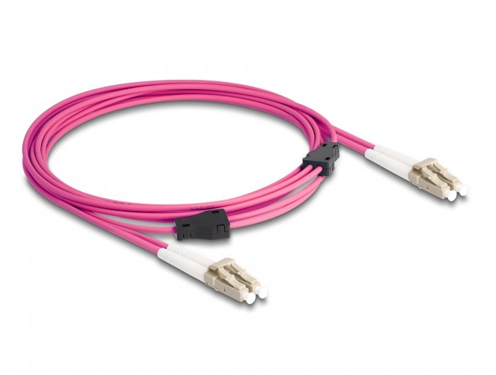 Delock Lwl Cable With Armadura Metálica Lc Duplex a Lc Duplex Multimode OM4 3M