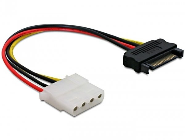 Delock Cable Power SATA 15PIN - Molex 4PIN M/H