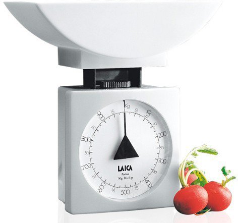 Laica Balanza Mecánica With Bol White 1KG KS711
