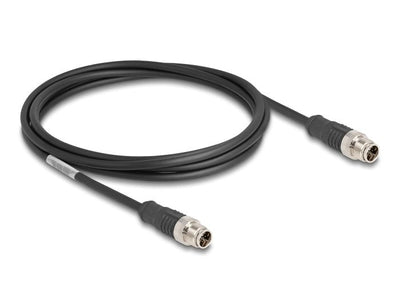 Delock 80864 Cable M12 Codificado X 8 Pin Male a Male Pvc 2M — image 1